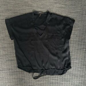 BCBG Rayon top. Drawstring bottom.